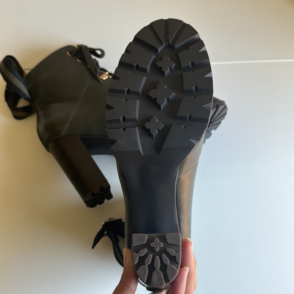JustFab Ribonea Lace-Up Platform Booties - Picture 4 of 4